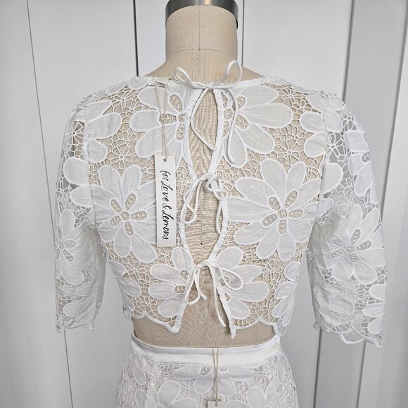 For Love & Lemons Malika Crop Top + Skirt - Picture 5 of 6